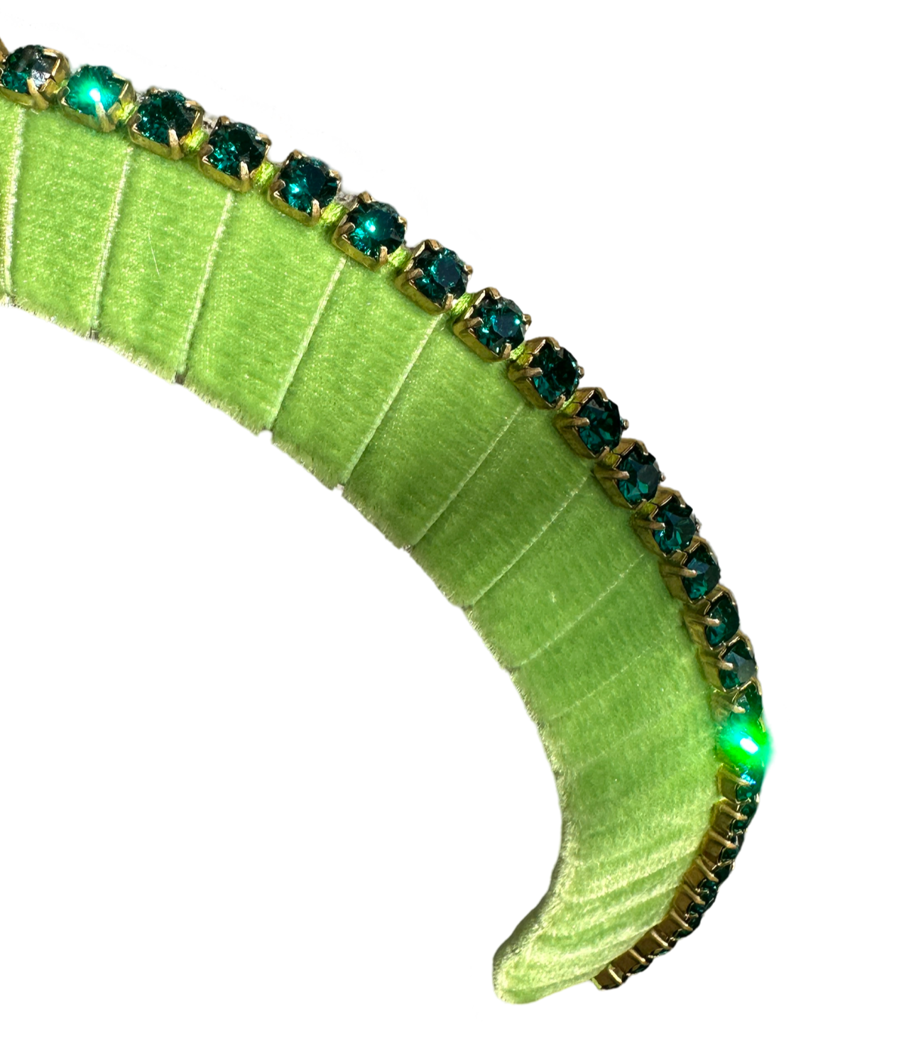 Indu Green Crystal Crown
