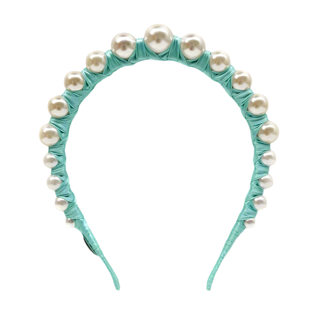Derby Pearl Aqua - Iconic Headband *Buy Now*