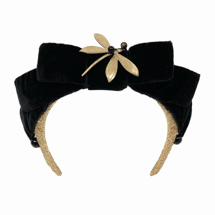 Audrey Black Dragonfly Crown