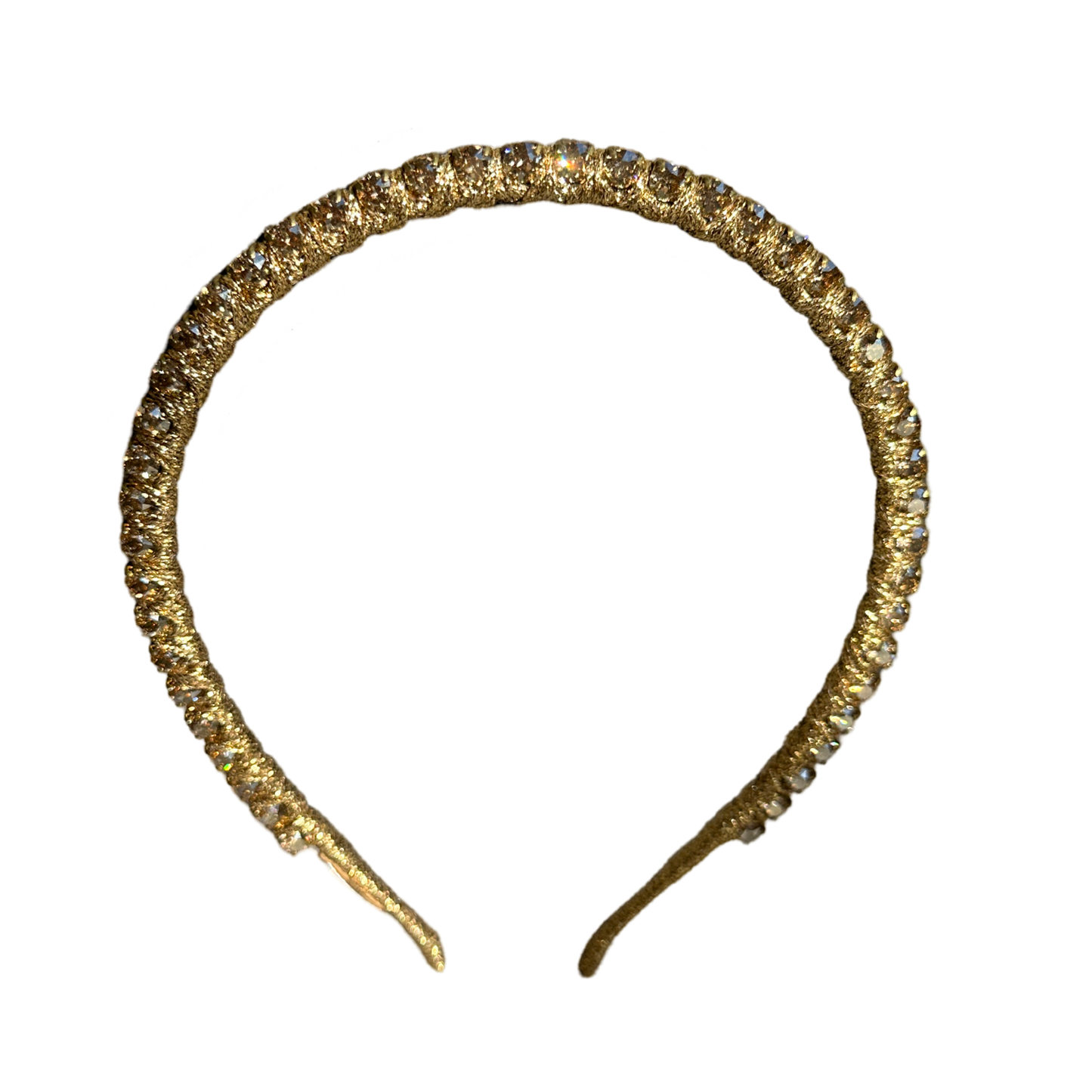 Alessa Champagne Crystal - Headband *MADE TO ORDER*