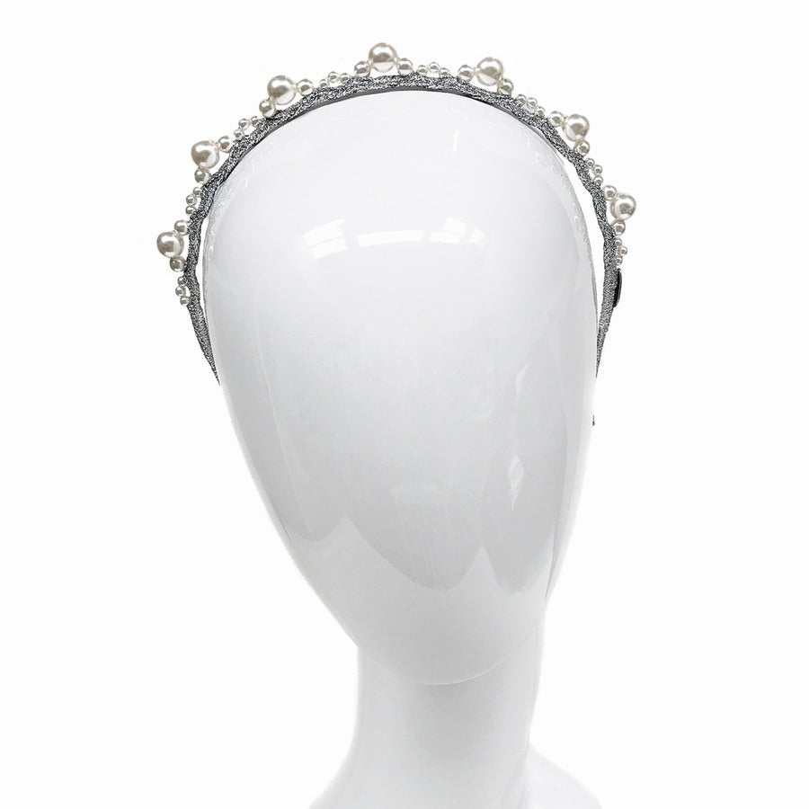 Middleton Pearl / Silver - Iconic Headband *MADE TO ORDER*