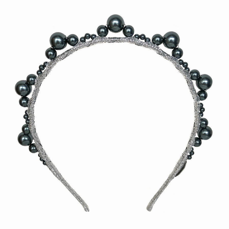 Middleton - Silver / Steel Blue Headband *Available Now*