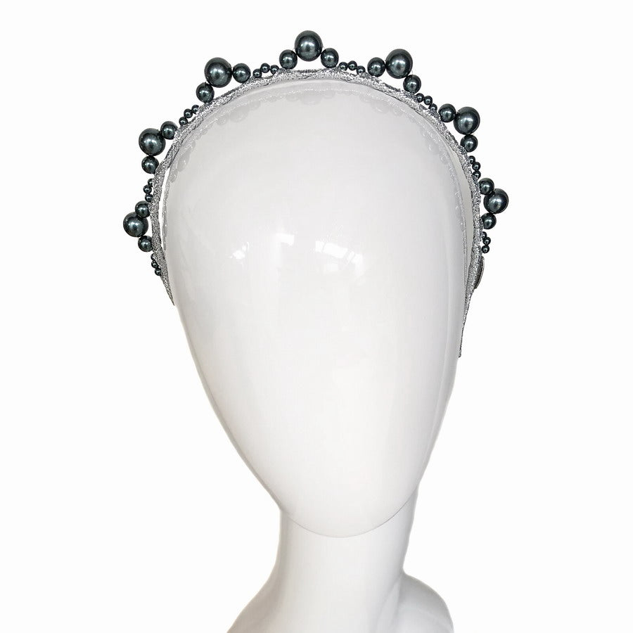 Middleton - Silver / Steel Blue Headband *Available Now*