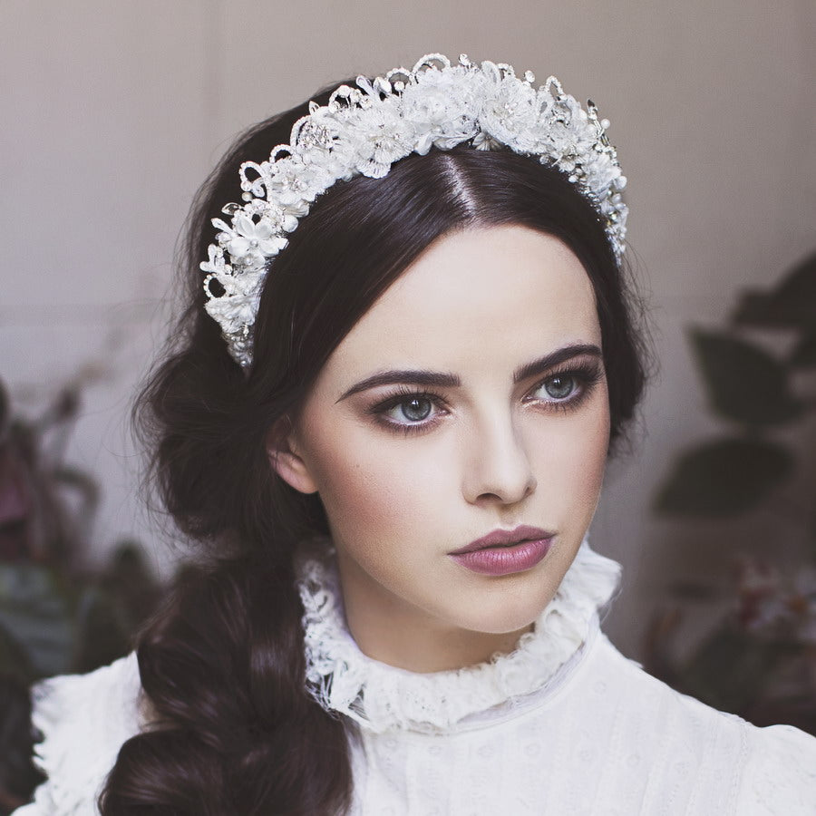 Caprina Lace / Silver - Crown *AVAILABLE NOW*