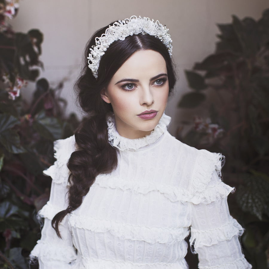 Caprina Lace / Silver - Crown *AVAILABLE NOW*