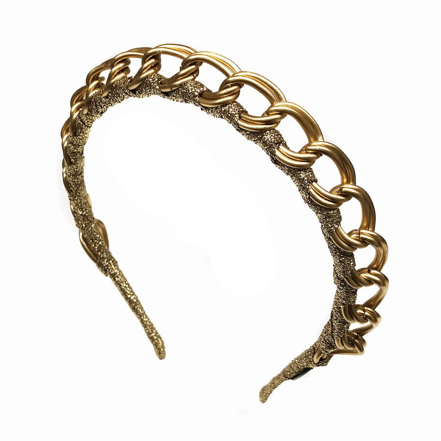 Chain Braid Gold - Headband *MADE TO ORDER*