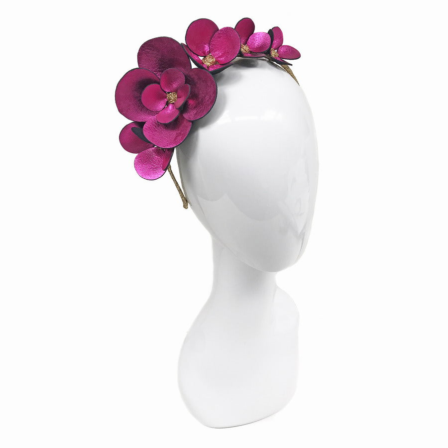Clover Metallic Magenta - Headband *MADE TO ORDER*