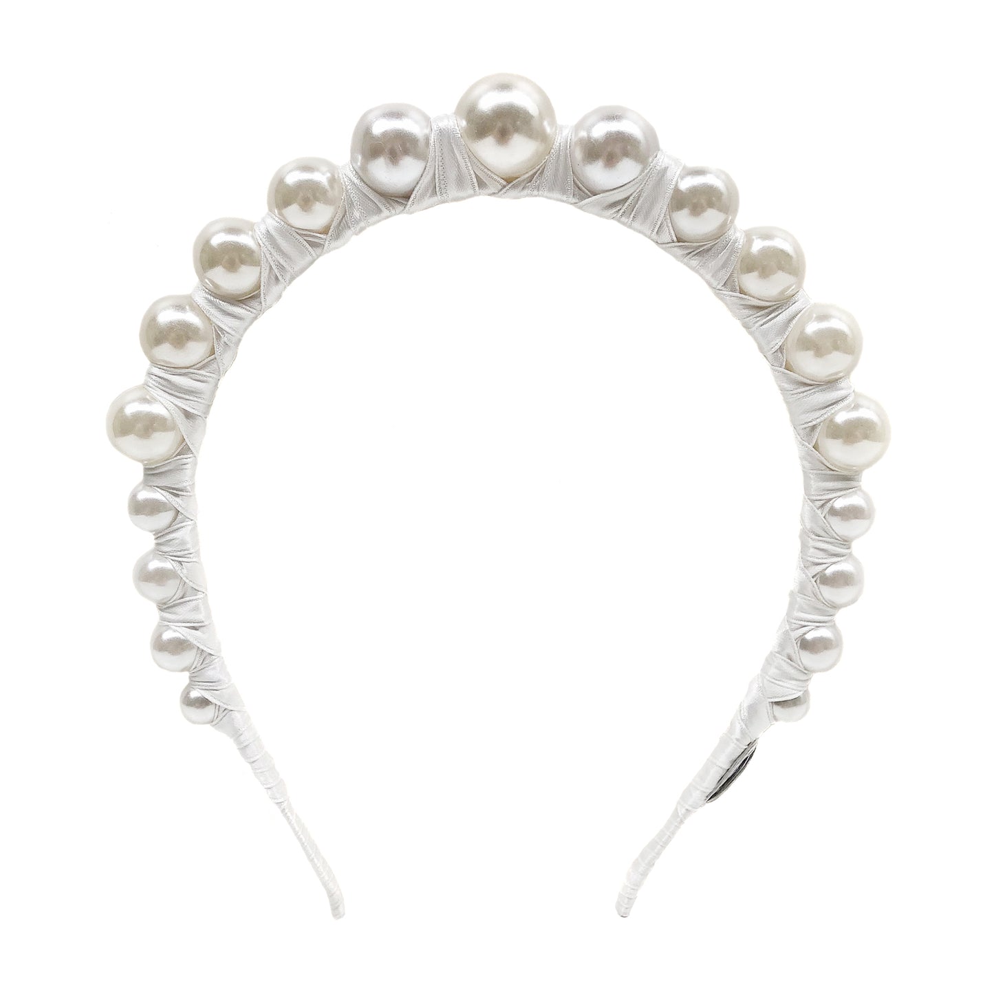 Derby Pearl White - Iconic Headband *Made To Order*