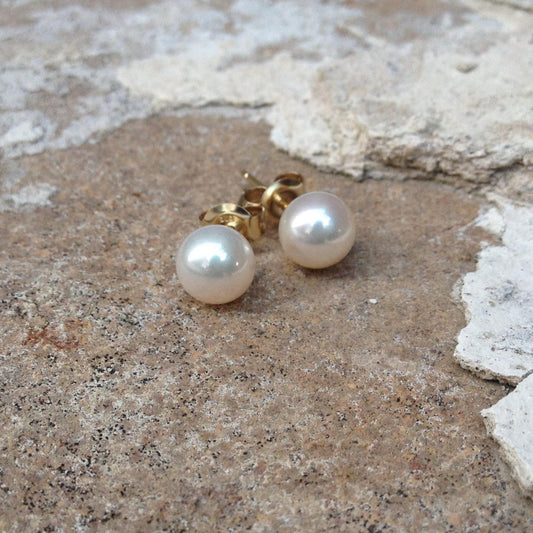 Pearl Stud Round Earrings 9ct *SOLD OUT*