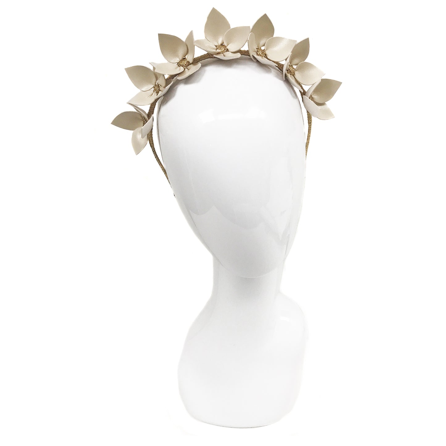 Queenie Cream Floral leather - Headband *AVAILABLE NOW*