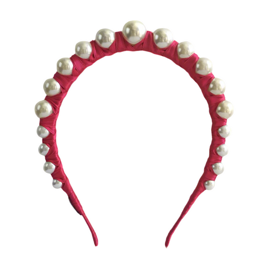 Derby Pearl Magenta Pink - Iconic Headband *Buy Now*