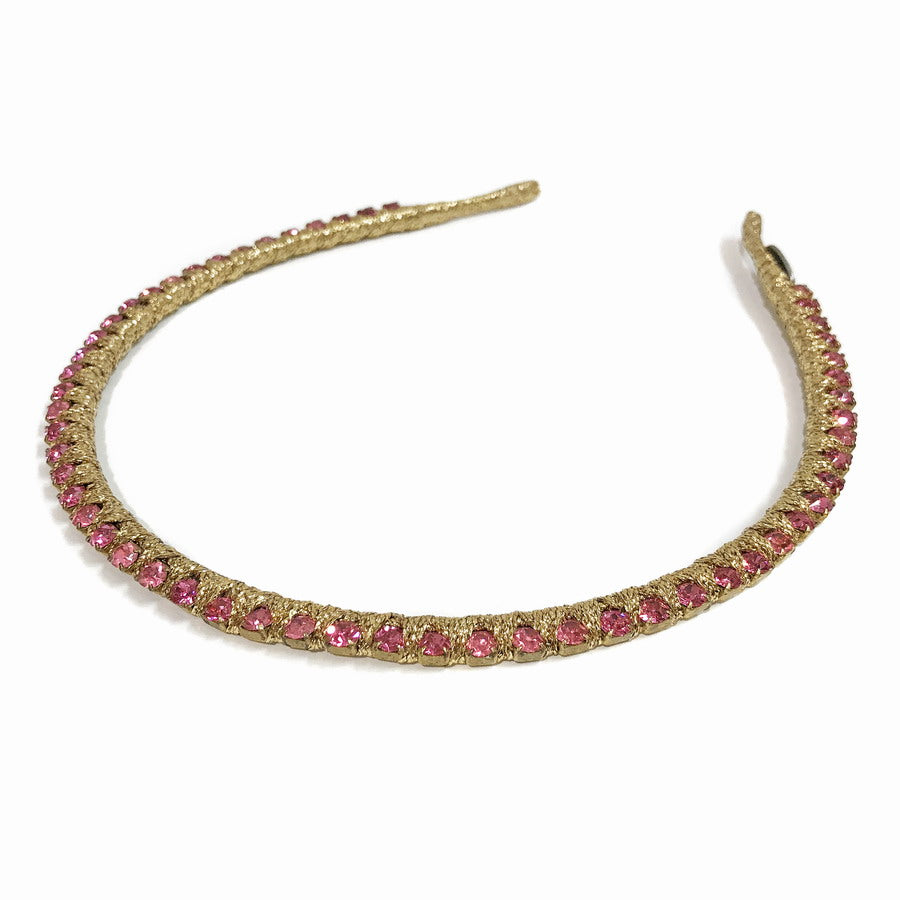 Alessa SML - Pink Rose Crystal - Headband *Buy Now*