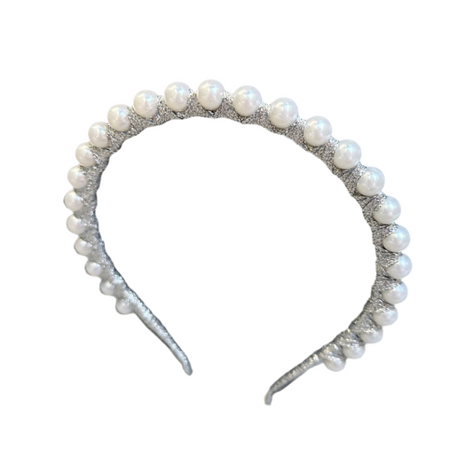 Charlotte Pearl / Silver - Timeless Headband *AVAILABLE NOW*