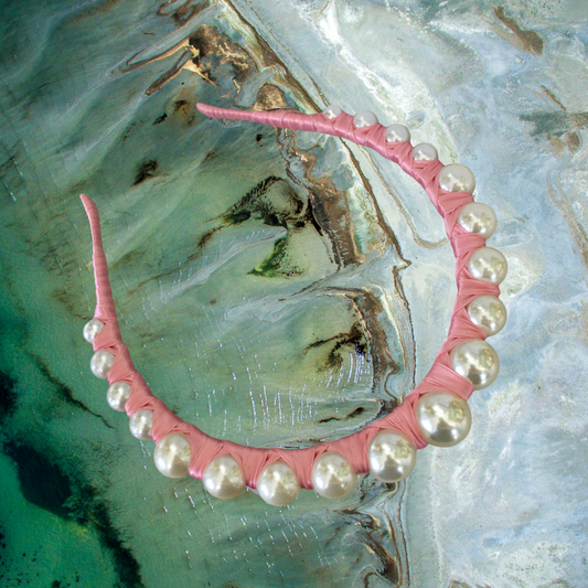 Derby Pearl Pink - Iconic Headband *MADE TO ORDER*