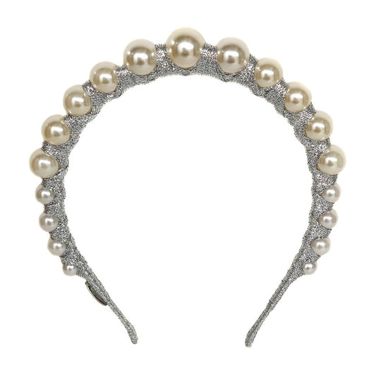 Derby Pearl Silver Iconic Headband