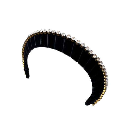 Indu Black Round Crystal - Iconic Crown *Made To Order*