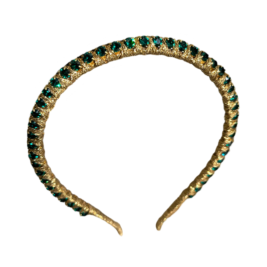 Alessa Emerald Green Crystal - Headband *Buy Now*