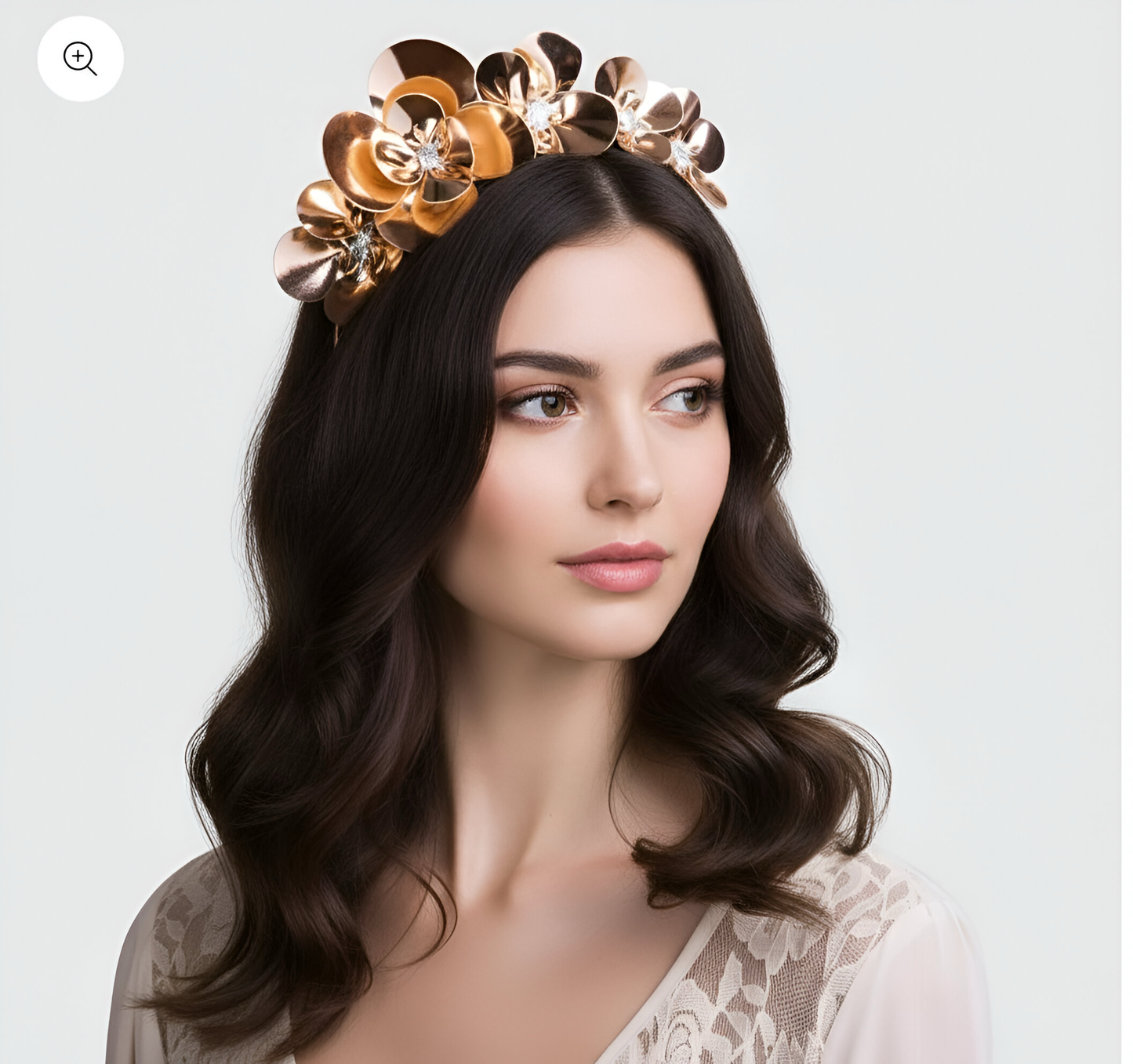 Clover Rose Gold Leather - Headband *MADE TO ORDER*