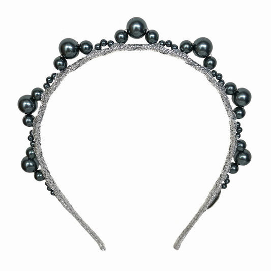 Middleton - Silver / Steel Blue Headband *Available Now*