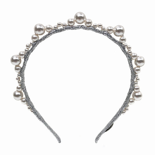 Middleton Coco Pearl / Silver - Iconic Headband *Made To Order*